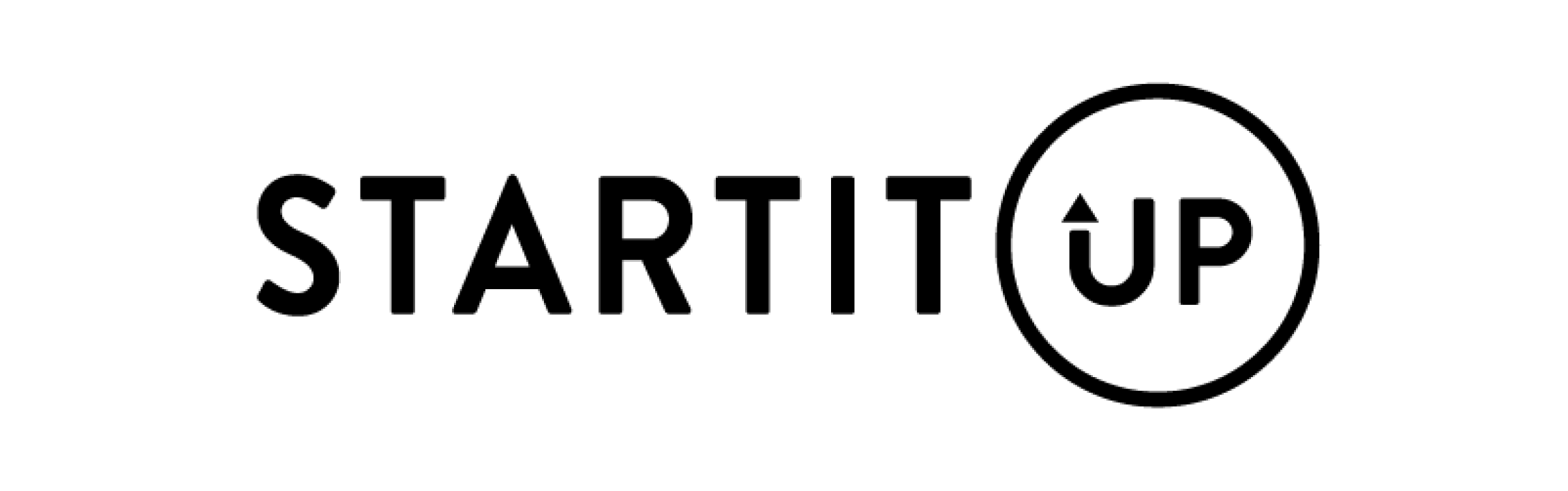 Startitup logo in black color